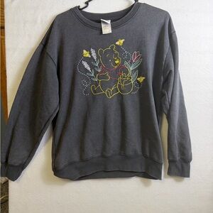 Vintage Winnie the Pooh Gray Women’s Crewneck Sweatshirt